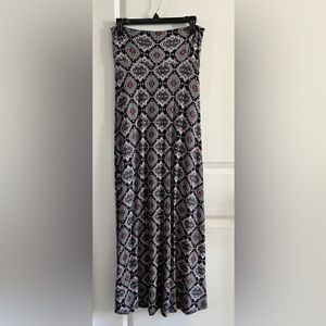 Small Loveappella long printed skirt